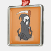 Halloween the Grim Reaper Metalen Ornament (Links)
