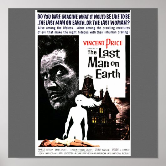 Halloween "The Last Man on Earth" Movie Poster (Voorkant)