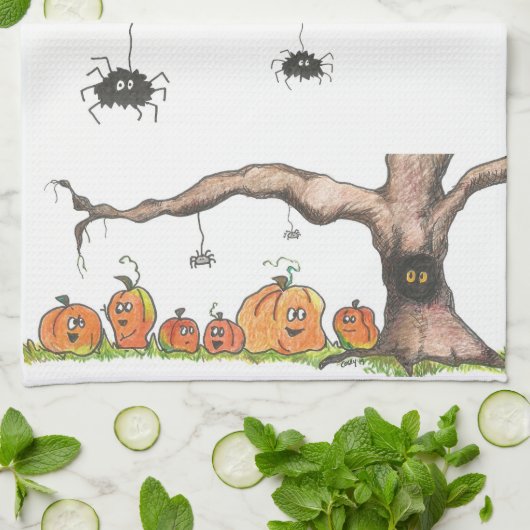 Halloween Theedoek (Gevouwen)