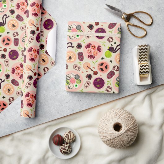 Halloween theefeest inpakpapier (Crafts)