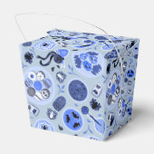 Halloween theefeest inpakpapier bedankdoosjes (Achterkant)