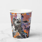Halloween thema Abstracte kunst Papieren Bekers (Links)