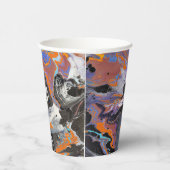 Halloween thema Abstracte kunst Papieren Bekers (Rechts)