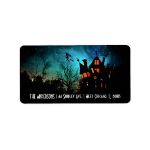 Halloween Thema Adreslabels Etiket