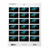 Halloween Thema Adreslabels Etiket (Full Sheet)