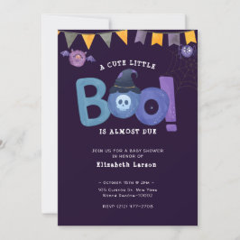 Halloween Thema Baby shower Leuk Feest Kaart