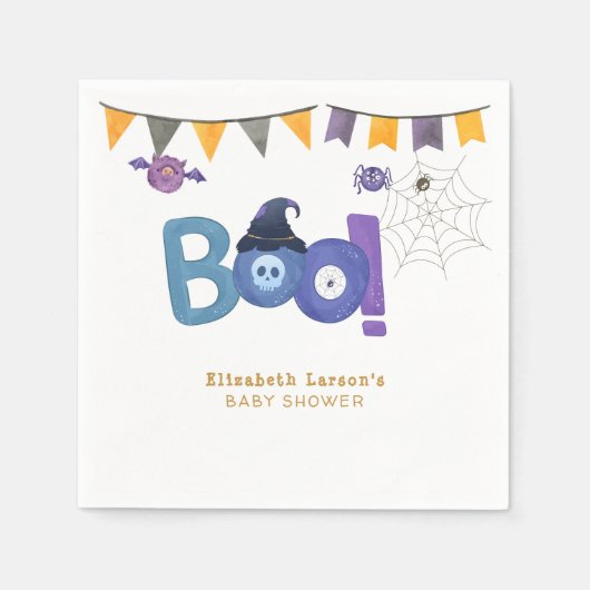 Halloween Thema Baby shower Leuk Feest Servet (Voorkant)