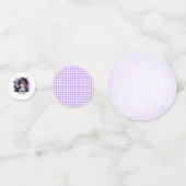 Halloween-thema Baby shower - Paarse Gotische Baby Confetti (Achterkanten)