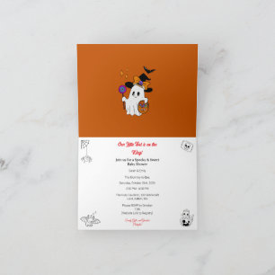 Halloween Thema Baby Shower Uitnodiging