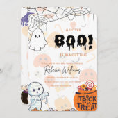 Halloween thema baby shower uitnodiging (Voorkant / Achterkant)