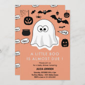 Halloween-thema Baby shower uitnodiging oktober (Voorkant / Achterkant)