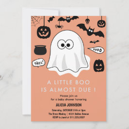 Halloween-thema Baby shower uitnodiging oktober