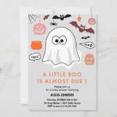 Halloween-thema babyshower uitnodiging Cute (Voorkant)