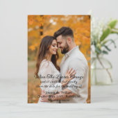 Halloween thema bruiloft met foto Bewaar de datum Save The Date (Staand voorkant)