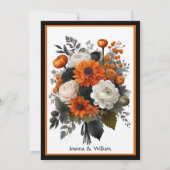 Halloween thema bruiloft met foto Bewaar de datum Save The Date (Achterkant)