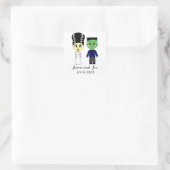 Halloween thema bruiloft stickers (Tas)