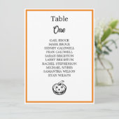 Halloween Thema Bruiloft Tafel Zittafel Grafiek (Staand voorkant)