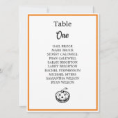 Halloween Thema Bruiloft Tafel Zittafel Grafiek (Voorkant)