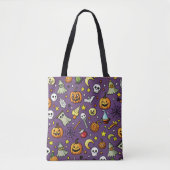Halloween thema Canvas tas 🎃👻🕸️ (Voorkant)