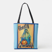 Halloween thema Canvas tas (Achterkant)