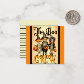 Halloween thema Canvas tas Notitiekaartje (Voorkant / Achterkant in situ)