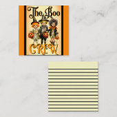 Halloween thema Canvas tas Notitiekaartje (Voorkant / Achterkant)