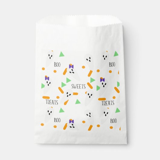 Halloween Thema Confetti Strooigoed Geest Bedankzakje (Voorkant)
