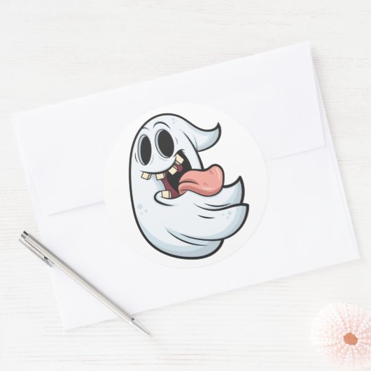 Halloween-thema Design Ronde Sticker (Envelop)