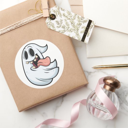 Halloween-thema Design Ronde Sticker (Geschenken)