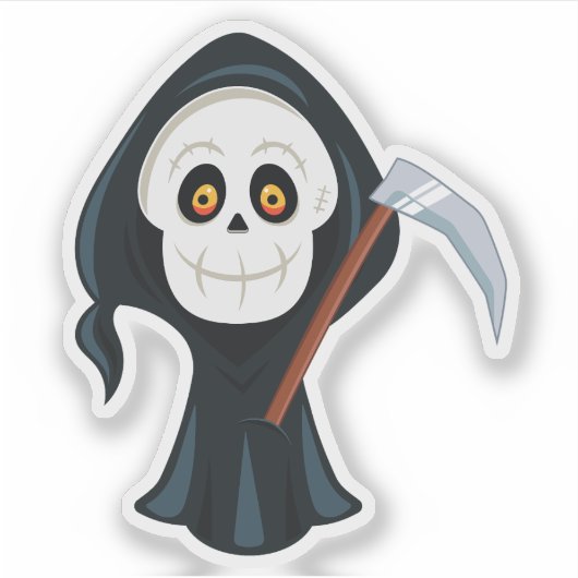 Halloween-thema Design Sticker (Voorkant)