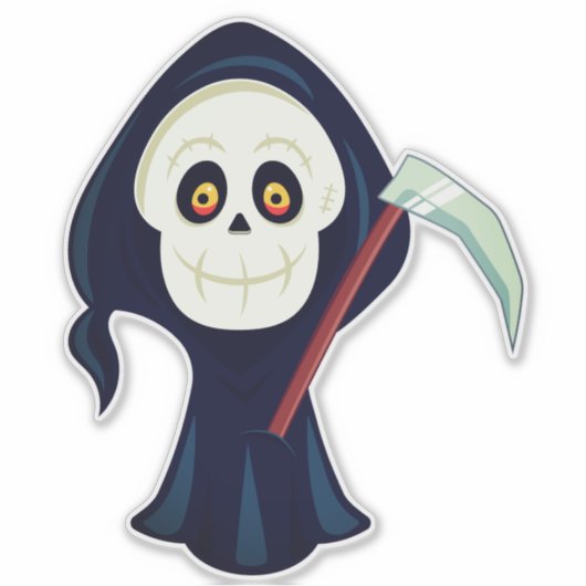 Halloween-thema Design Sticker (Voorkant)