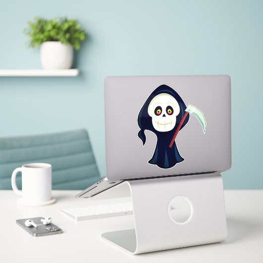 Halloween-thema Design Sticker (Laptop op bureau)