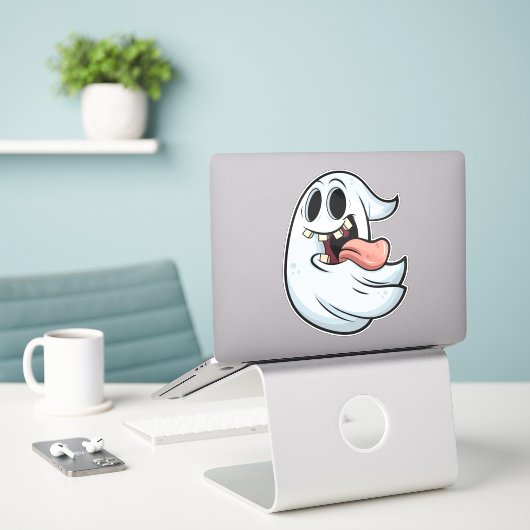 Halloween-thema Design Sticker (Laptop op bureau)