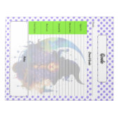 Halloween thema doelen sjabloon notitieblok (Voorkant)