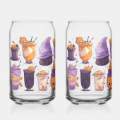 Halloween-thema drinkglaswerk blikvorm glas (Voorkant)