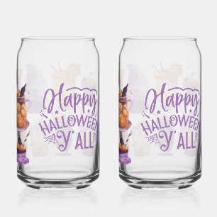Halloween-thema drinkglaswerk blikvorm glas