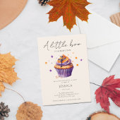 Halloween Thema Een Kleine Boe Baby Shower Kaart