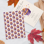 Halloween Thema Een Kleine Boe Baby Shower Kaart