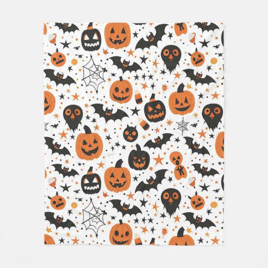Halloween thema fleece deken (Voorkant)
