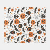 Halloween thema fleece deken (Voorkant (Horizontaal))