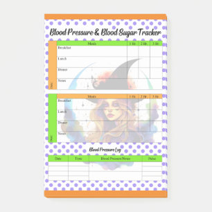 Halloween thema gezondheidslogboek post-it® notes