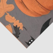 Halloween Thema Gift Wrap: Bats & Pumpkins Tissuepapier (Detail)