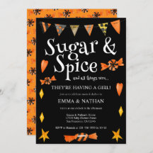 Halloween Thema Het is een Baby shower van een Mei