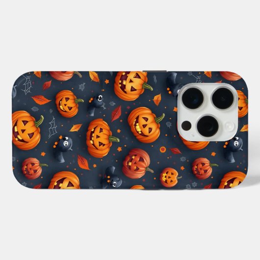 Halloween-thema iPhone15 Pro Hoesje (Achterkant (horizontaal))