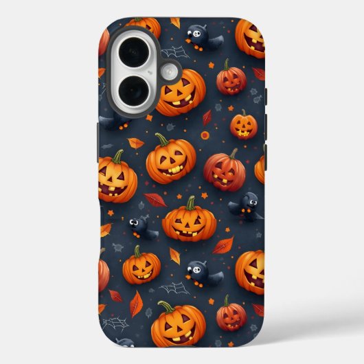 Halloween-thema iPhone16 hoesje (Achterkant)