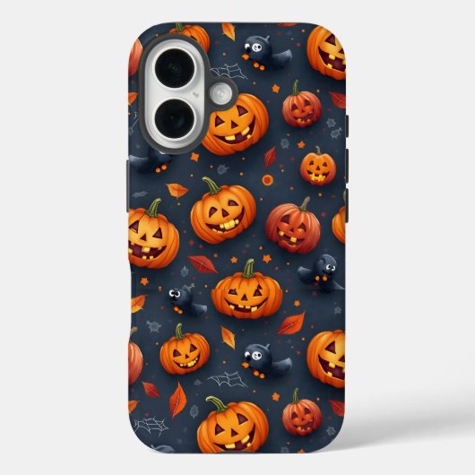 Halloween-thema iPhone16 hoesje (Achterkant)