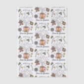 Halloween thema kerstvakantie tissuepapier (Voorkant)