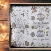 Halloween thema kerstvakantie tissuepapier