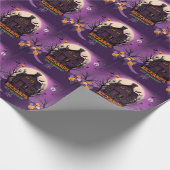 Halloween Thema Kids Verjaardagsfeest Cadeaupapier (Hoek)