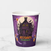 Halloween Thema Kids Verjaardagsfeest Papieren Bekers (Achterkant)